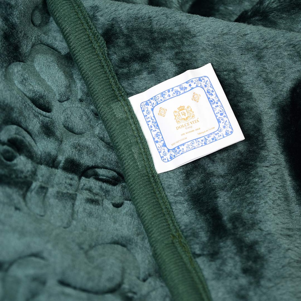 Couverture 1 Places 160/220 Dolce Vita - 3kg-M5 Vert