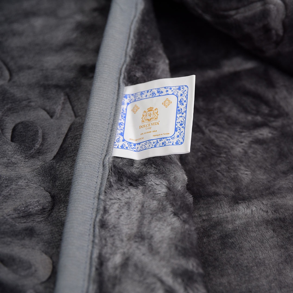 Couverture 1 Places 160/220 Dolce Vita - 3kg-M4 Gris