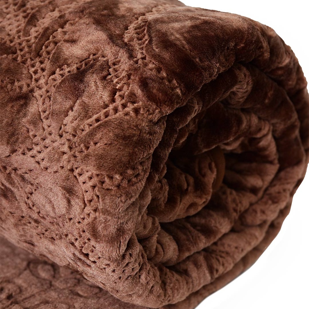 Couverture 2 Places 220/240 Dolce Vita - 4kg-M19 Marron