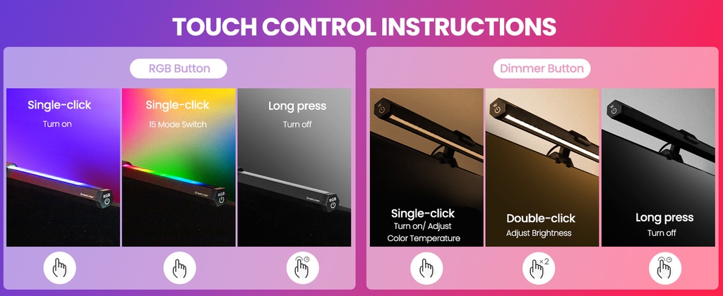 Lampe D'écran USB Avec Rétroéclairage RVB pour jeux vidéo