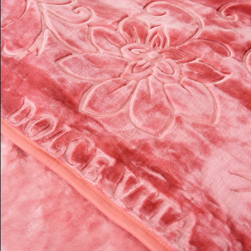 Couverture 2 Places 220/240 Dolce Vita -M1 Rose Bébé