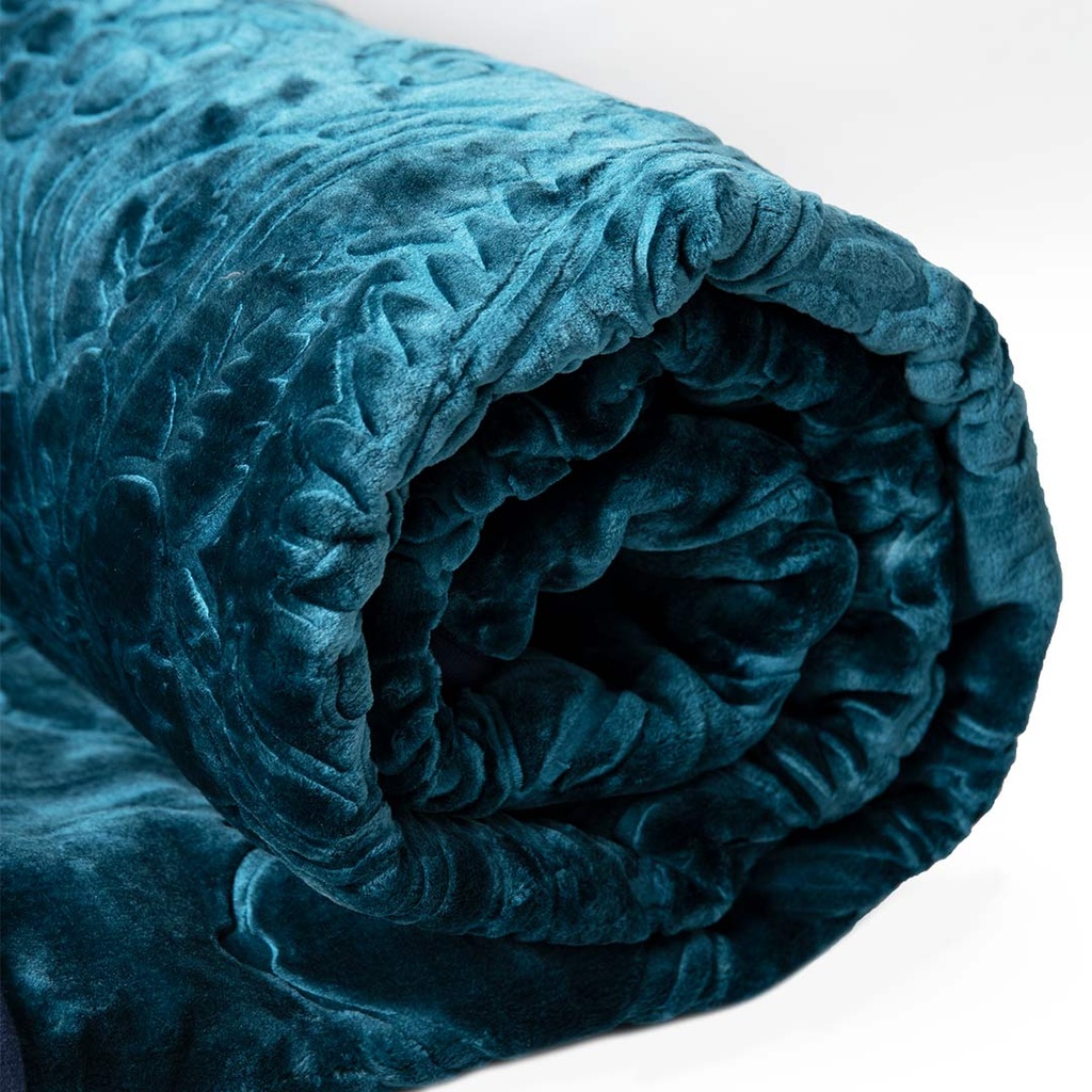 Couverture 2 Places 220/240 Dolce Vita -M6 Turquoise