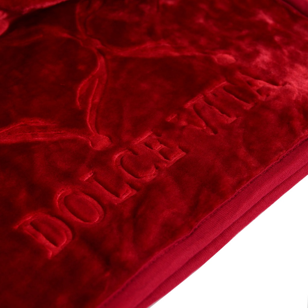 Couverture 2 Places 220/240 Dolce Vita -M5 Rouge