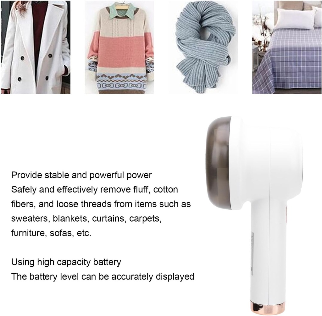 Rasoir à Peluches Rechargeable RAF 5w Blanc