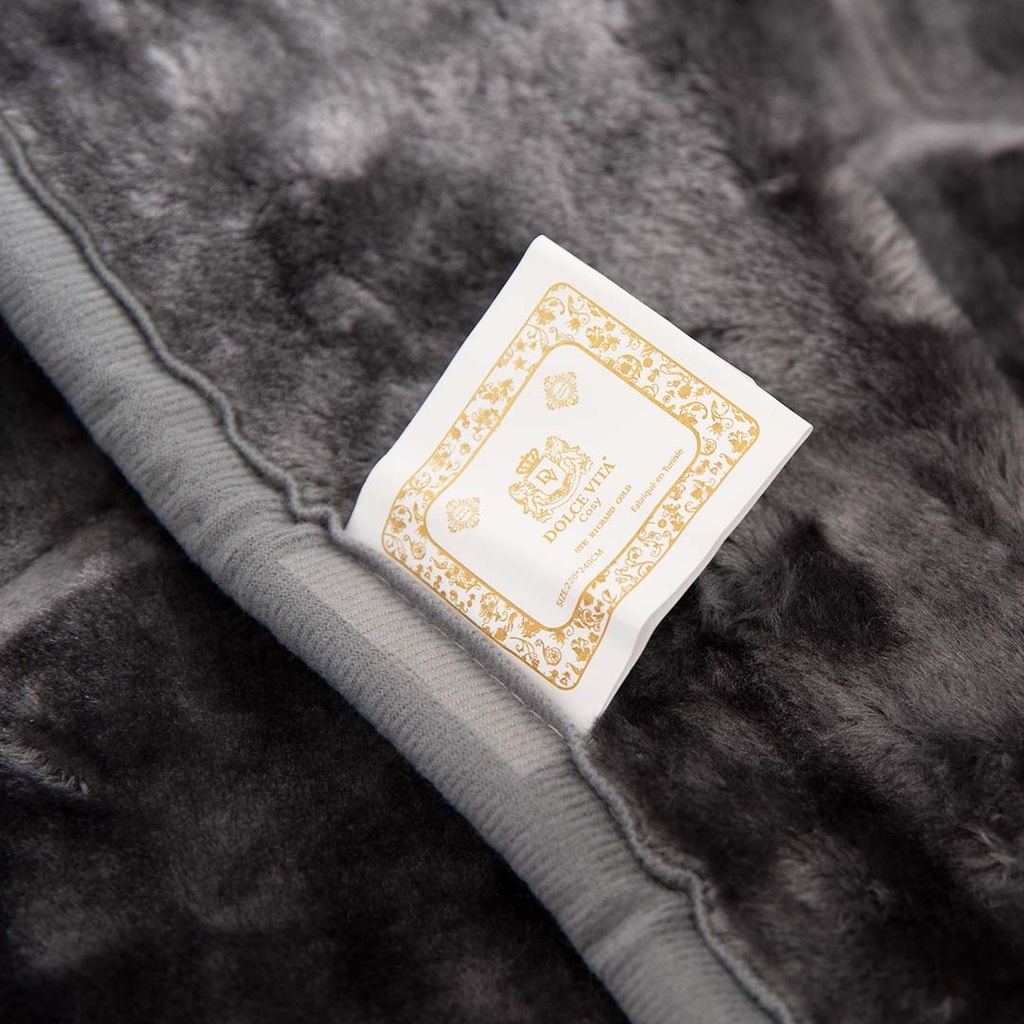 Couverture 2 Places 220/240 Dolce Vita -M7 Gris