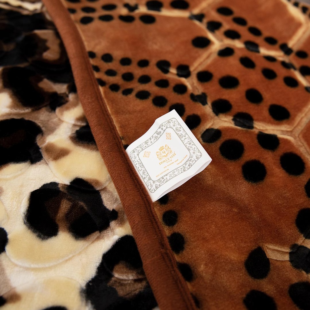 Couverture 2 Places 220/240 Dolce Vita -M16 Tigre Marron