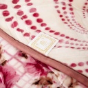 Couverture 2 Places 220/240 Dolce Vita Doubles Faces -M15 Pointé Rose