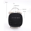 Horloge Réveil LED Numérique Blanc