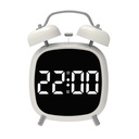 Horloge Réveil LED Numérique Blanc