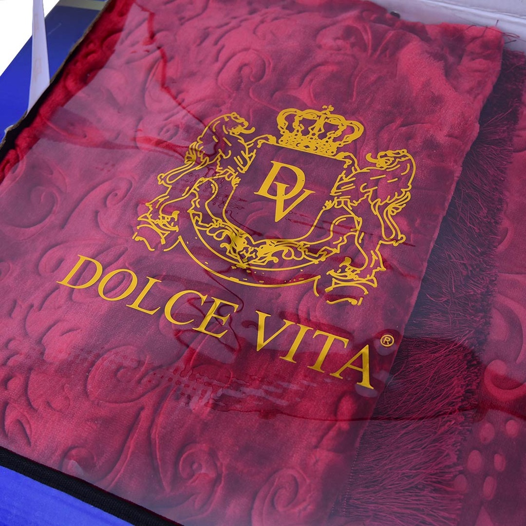 Couverture Dolce Vita 5 Pièces - 220/240 - M11 Rouge