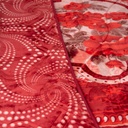 Couverture 2 Places 220/240 Dolce Vita Doubles Faces -M6 Pointé Rouge