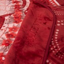 Couverture 2 Places 220/240 Dolce Vita Doubles Faces -M6 Pointé Rouge