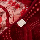 Couverture 2 Places 220/240 Dolce Vita Doubles Faces -M6 Pointé Rouge