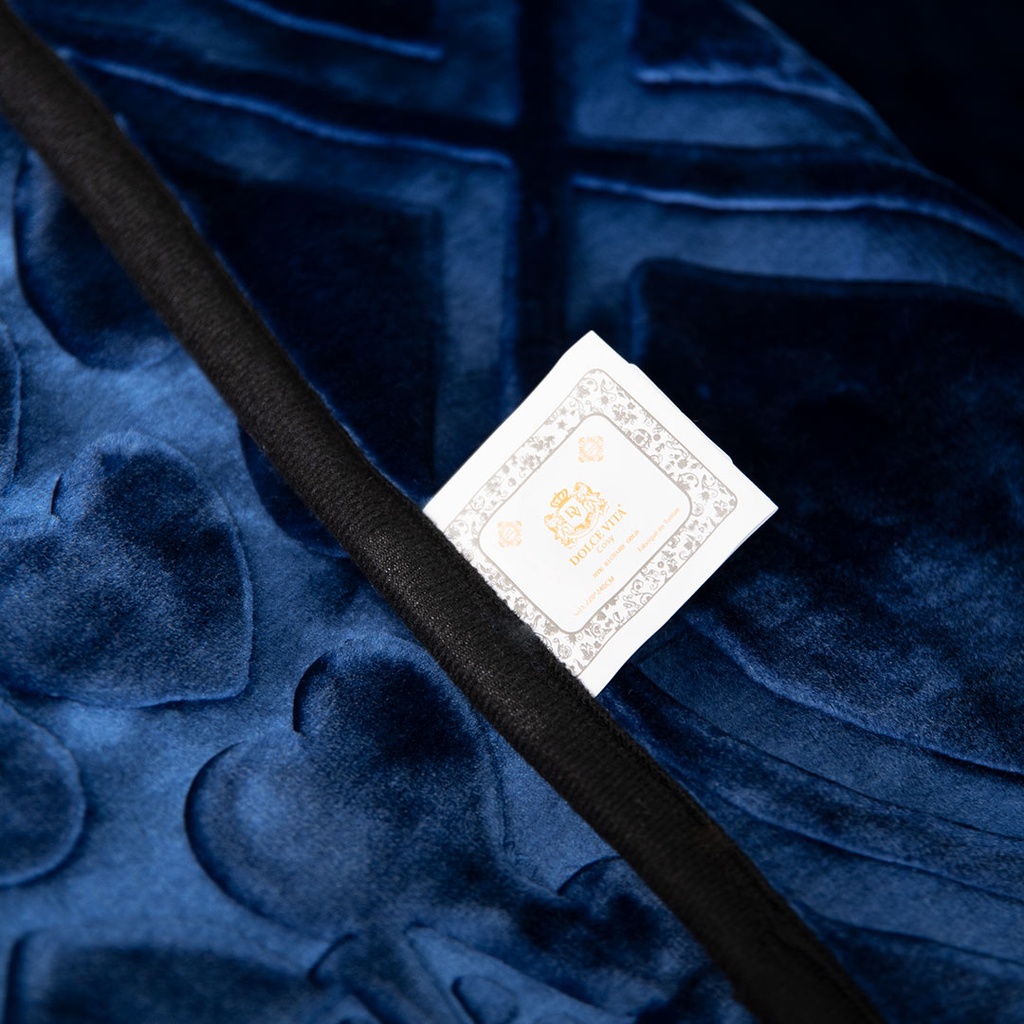 Couverture 2 Places 220/240 Dolce Vita Doubles Faces -M8 Bleu Marine