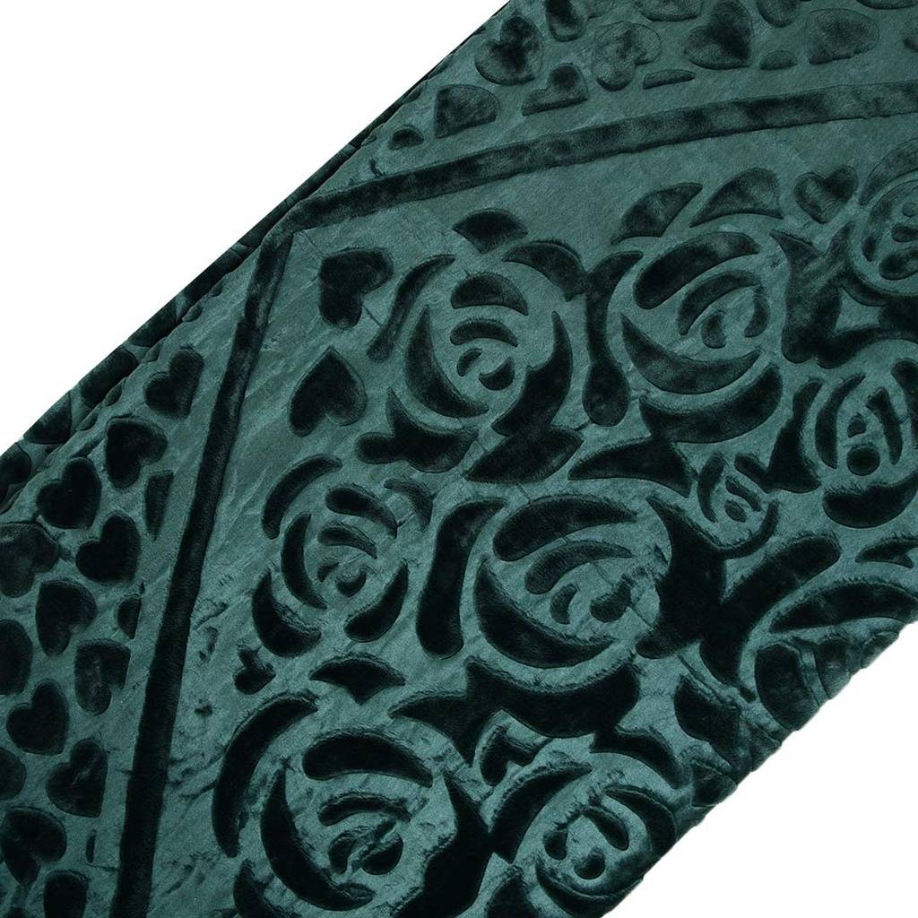 Couverture 2 Places 220/240 Dolce Vita Doubles Faces -M11 Vert