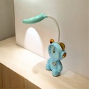 Horloge et Lampe De Bureau Rechargeable LED - Bleu