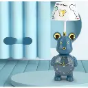 Horloge et Lampe De Bureau Rechargeable LED - Bleu