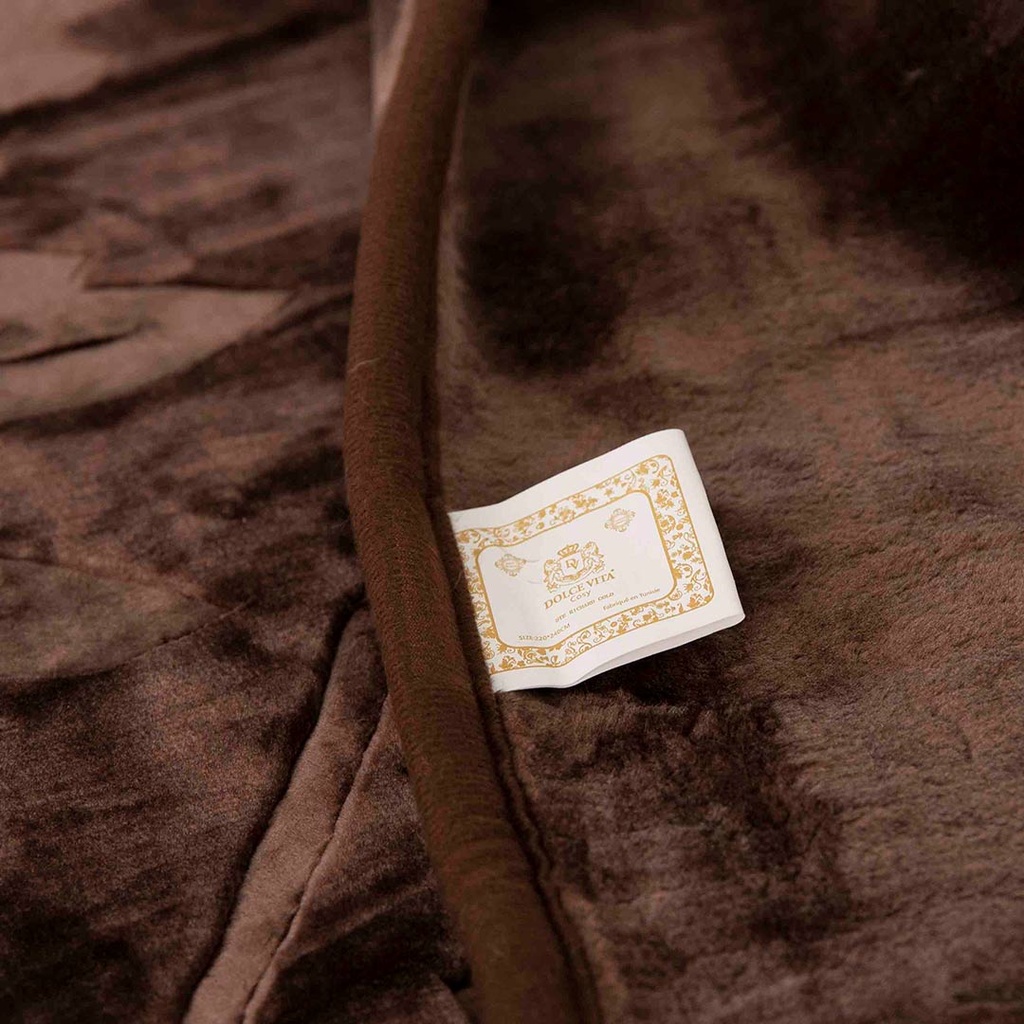 Couverture 2 Places 220/240 Dolce Vita -M13 Marron