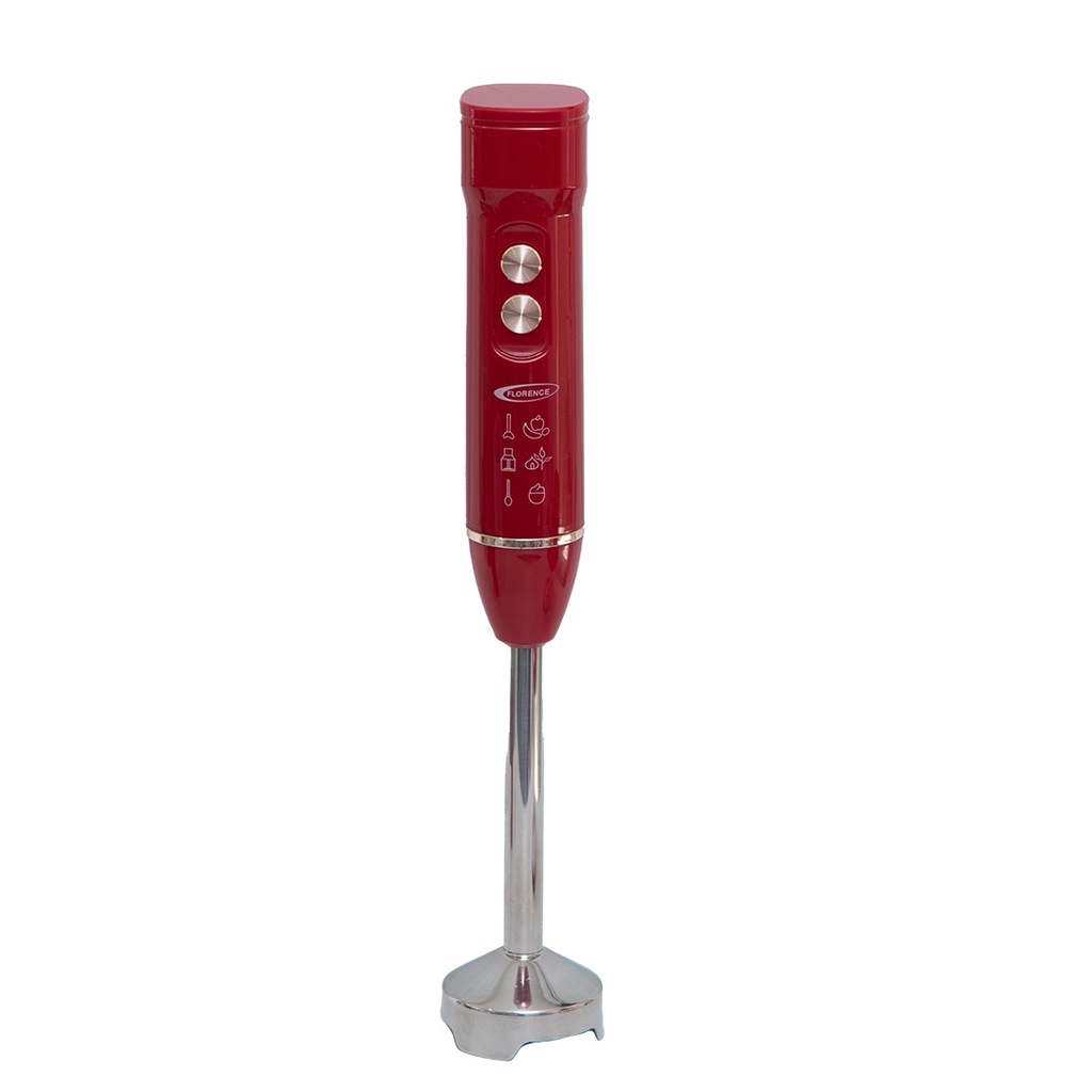 Mixeur Plongeant 4 en 1 Florence 400W Rouge 