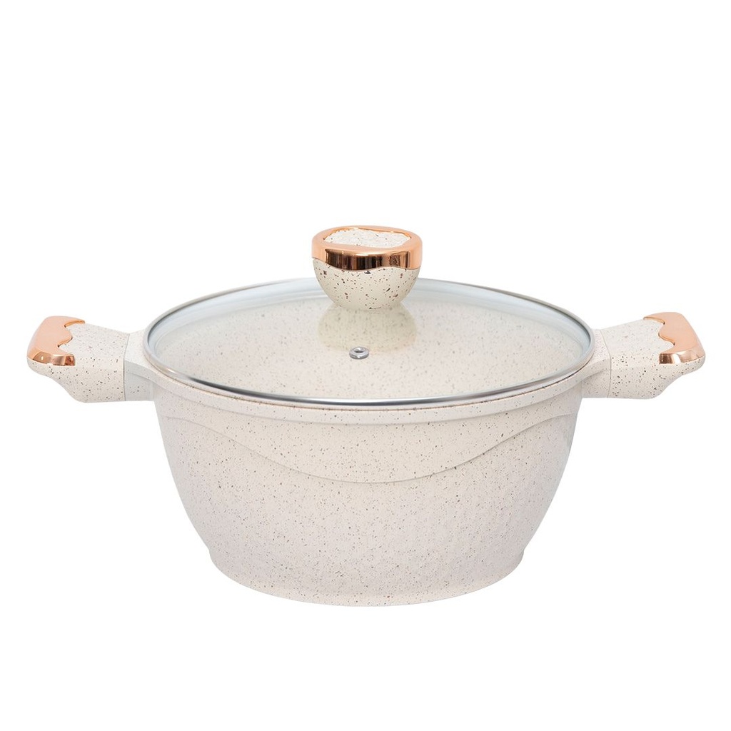 Batterie De Cuisine Sizar 21 Pièces Granite - Beige