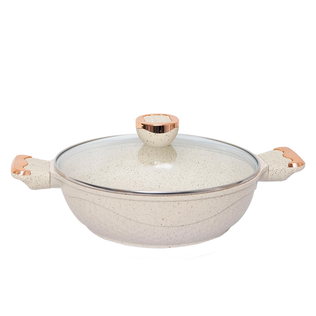 Batterie De Cuisine Sizar 21 Pièces Granite - Beige