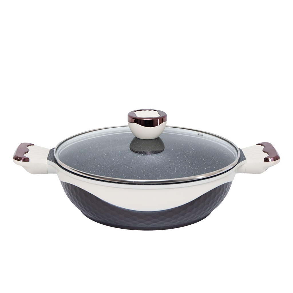 Batterie De Cuisine Sizar 21 Pièces Granite - Beige