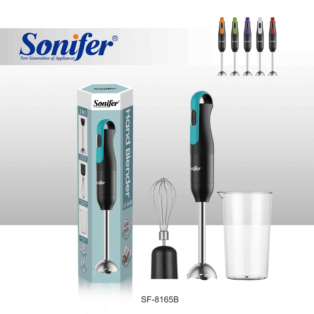 Mixeur Plongeant 2 En1 Sonifer 300W Bleu