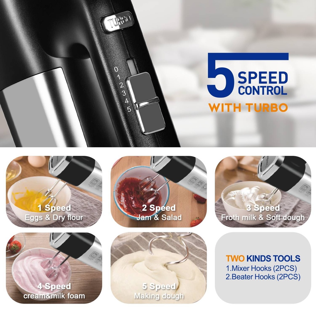 Batteur Elétrique Sonifer 5 Vitesse 500W