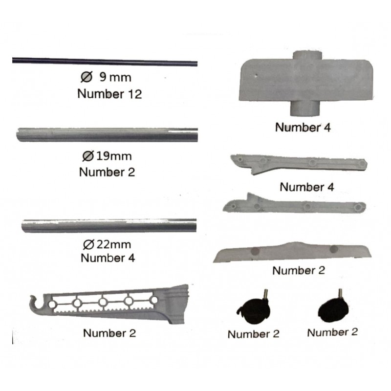 Sèche Linge Mobile Multifonctionnel à 2 Niveaux