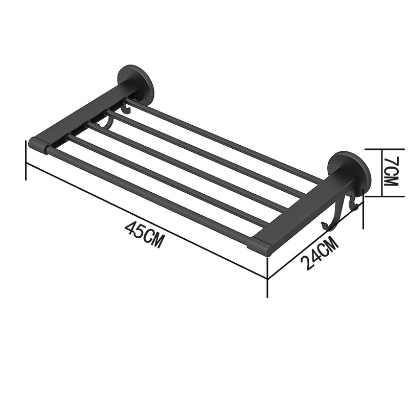 Porte Serviette Mural De Salle de Bain - Adhésif 