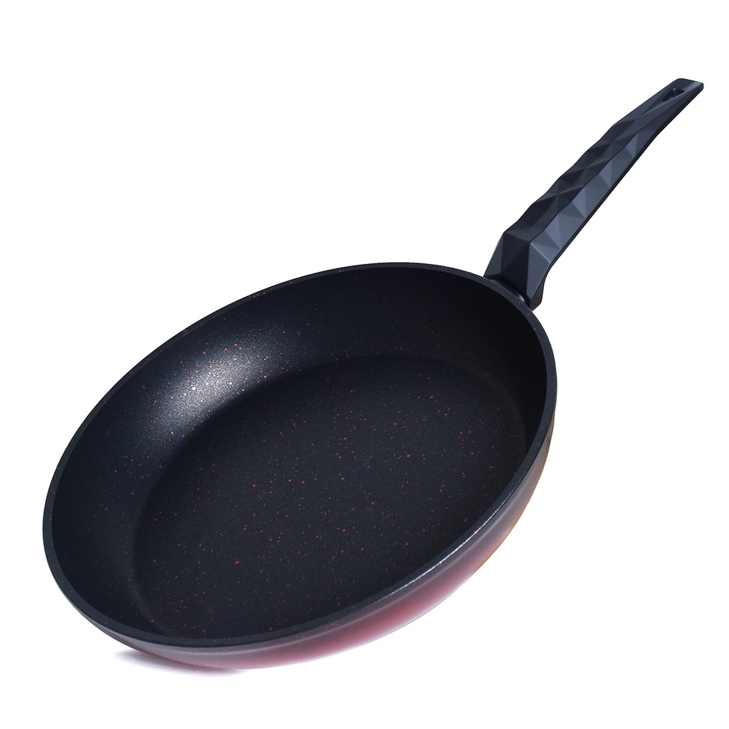 Set De 3 Poêles Granite GRATINA Rouge & Noir