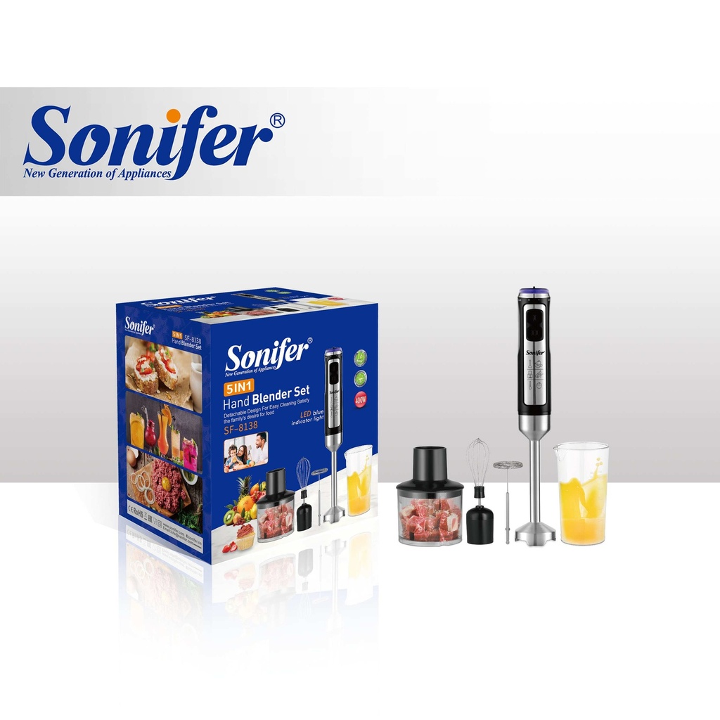 Mixeur Plongeant 5en1 Sonifer 400W