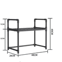 Support de Four à Micro-Ondes Avec Etagères Rangement de Cuisine