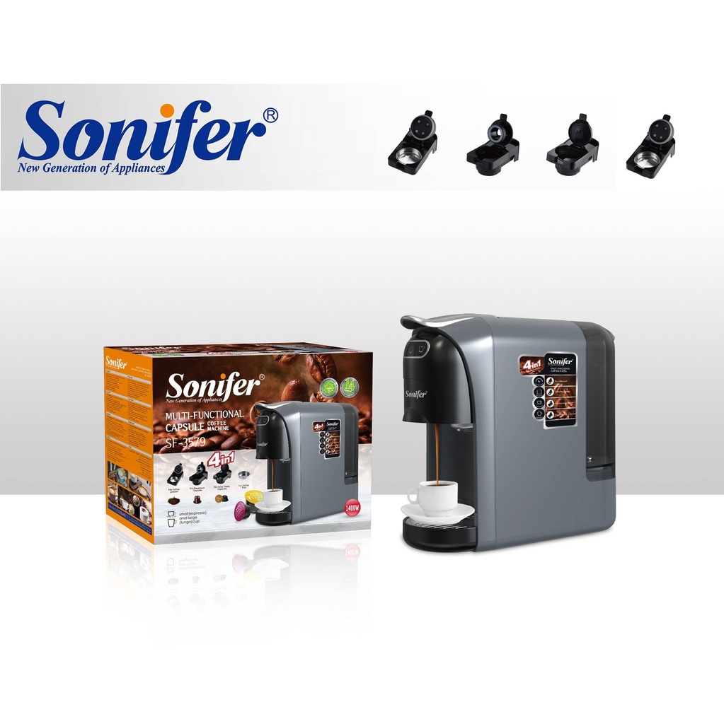 Machine à Café Multifonctions 4 en 1 Sonifer 1400W