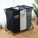 Panier à Linge Pliable à 3 Compartiments