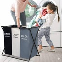 Panier à Linge Pliable à 3 Compartiments