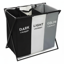 Panier à Linge Pliable à 3 Compartiments