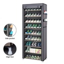 Armoire Chaussures Mobile à 8 niveaux 58x30x158