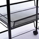 Chariot de Rangement De Cuisine Mobile à 4 Niveaux