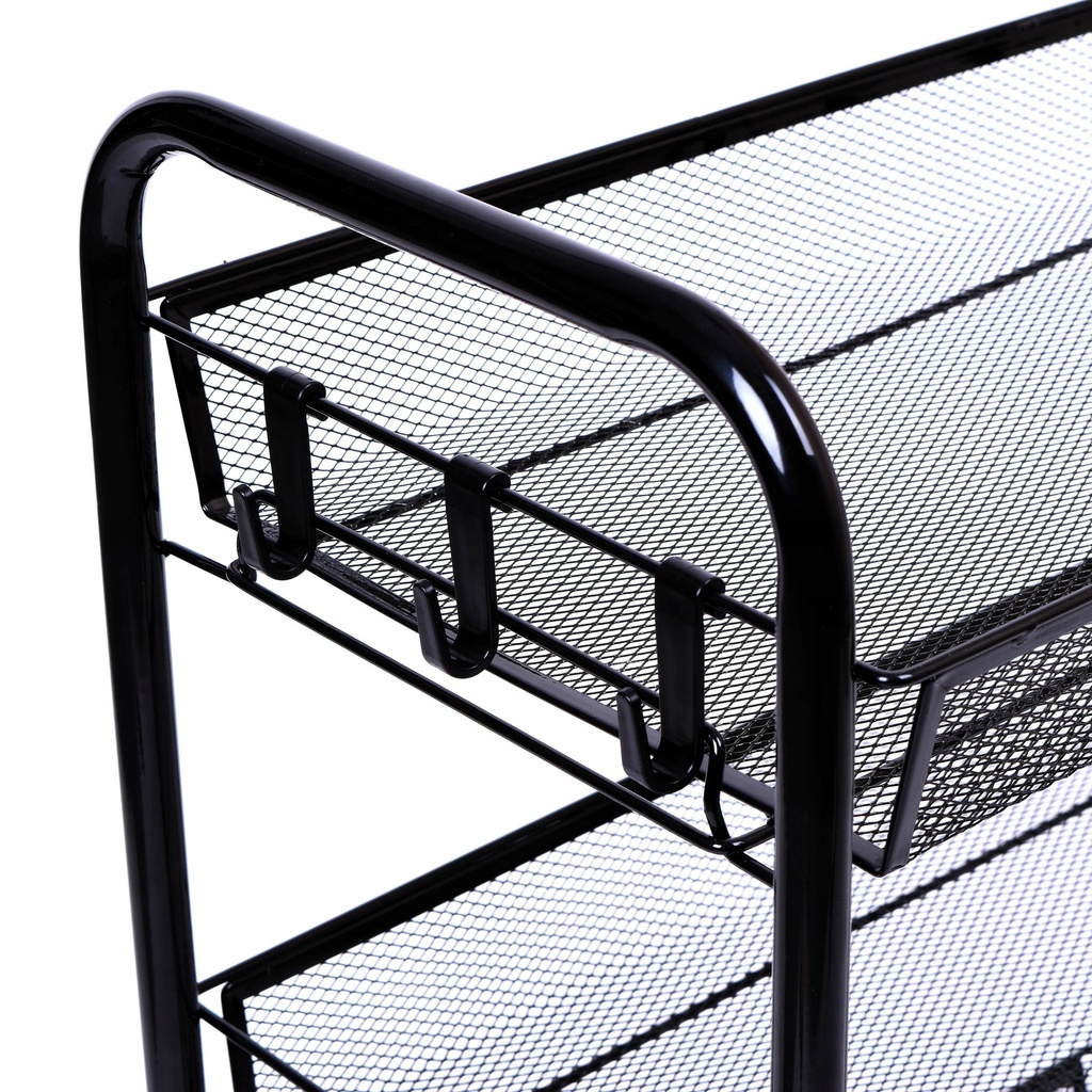 Chariot de Rangement De Cuisine Mobile à 4 Niveaux