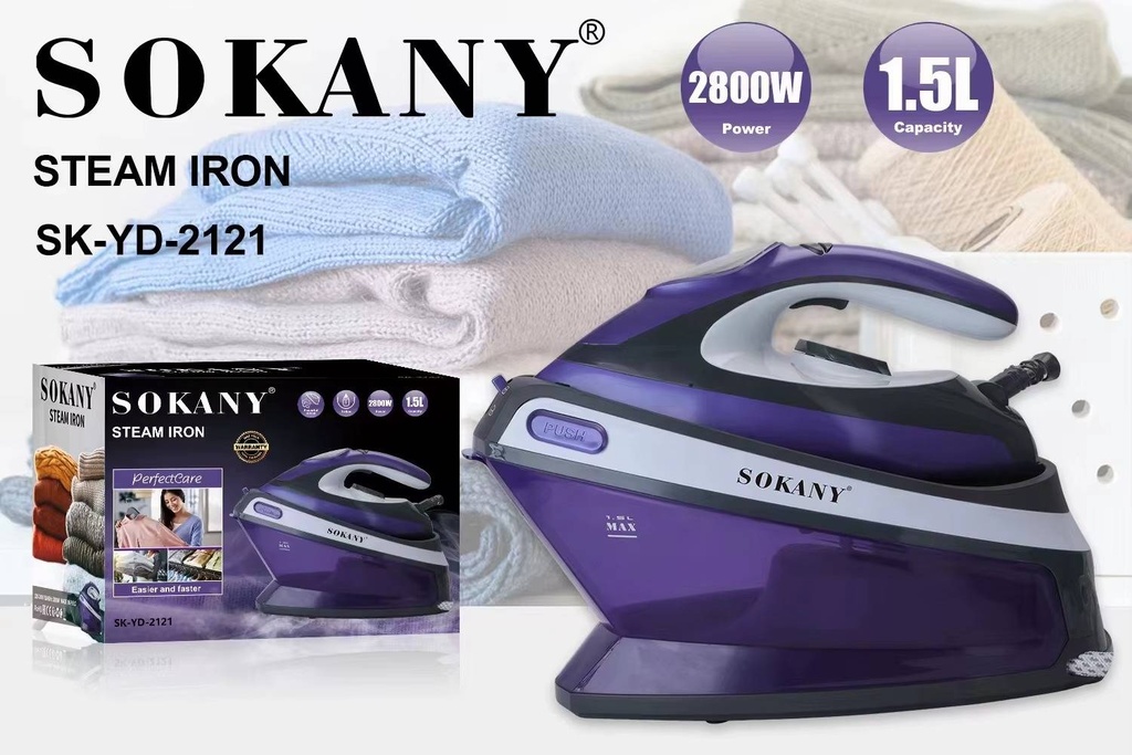 Fer à Vapeur Avec Support Sokany 2800W Violet