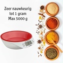 Balance de Cuisine Electronique Sonifer avec Bol Rouge