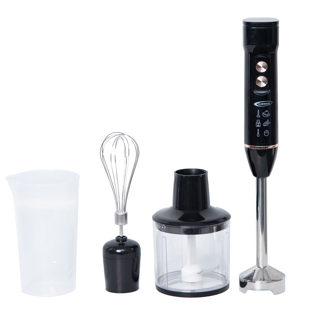 Mixeur Plongeant 4 en 1 Florence 400W Noir 