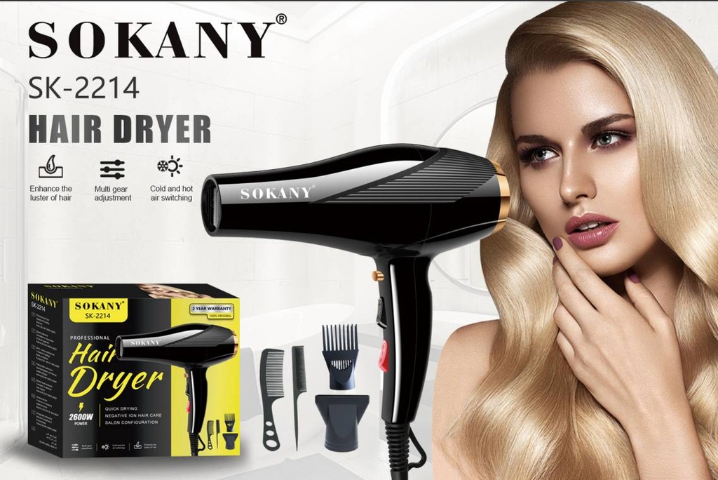 Séche Cheveux Sokany 2600W