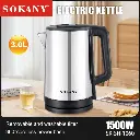 Bouilloire Eléctrique Sokany 3L 1500W Noir