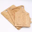 Lot de 3 Planche à découper en Bois Bambou 