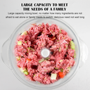 Hachoir Manuel Multifonction En Plastique 2L Gris