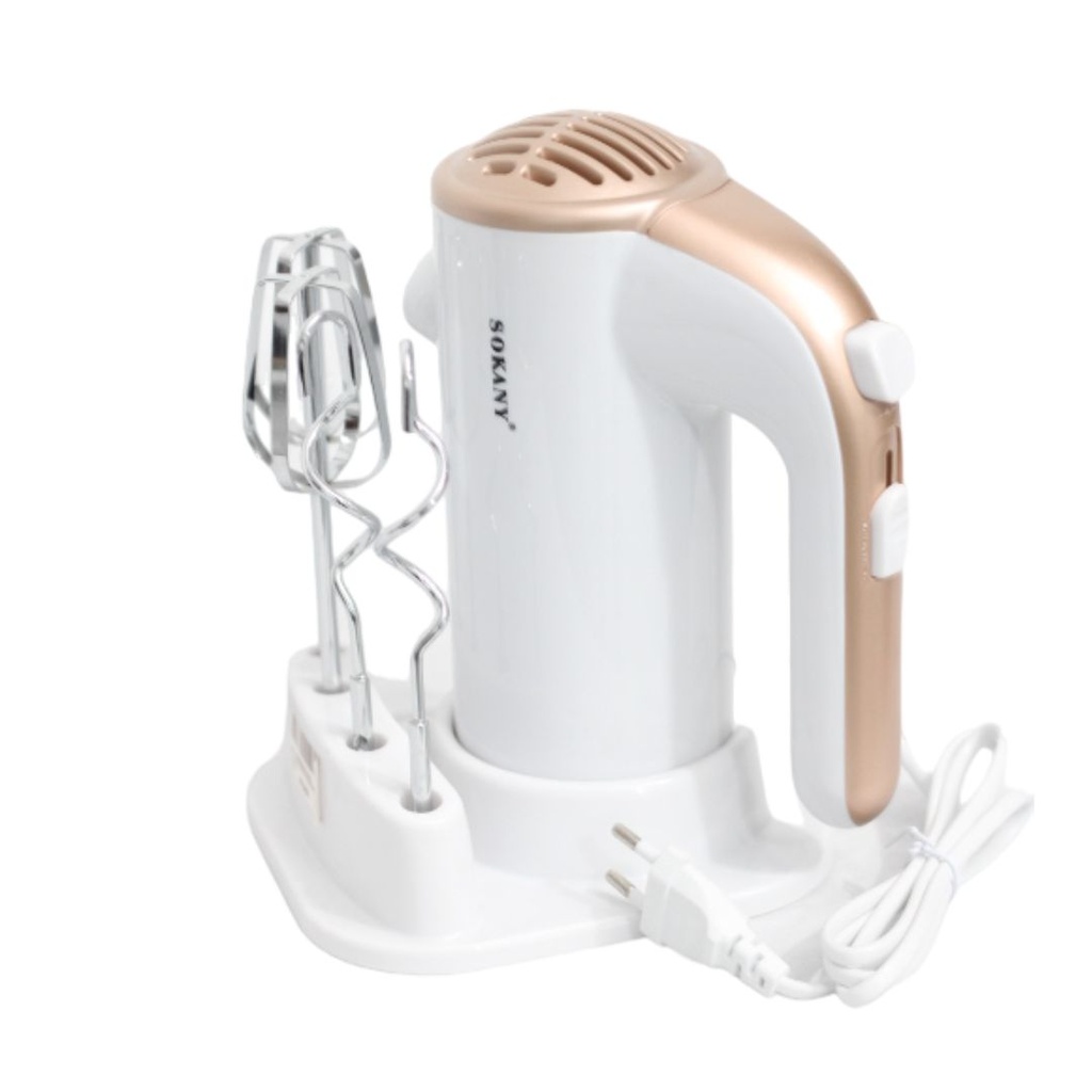 Batteur Eléctrique Sokany 500W 5 Vitesses 