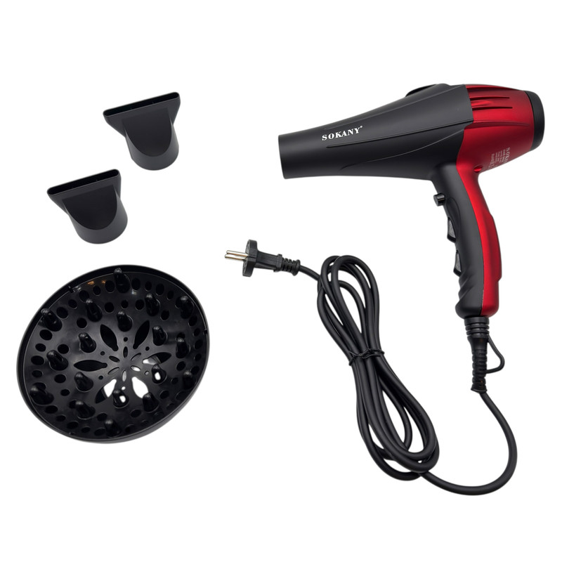Séche Cheveux Professional Sokany 2000W Rouge