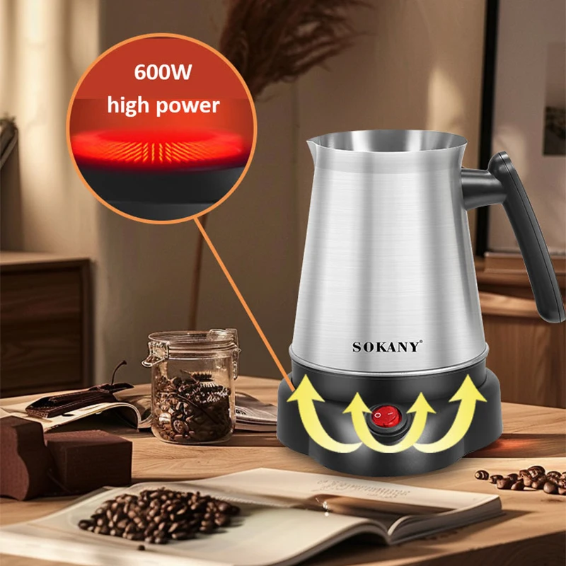 Cafétière a Café Turc En Acier Inoxydable 600W 800ml 